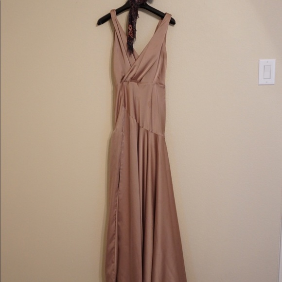 Fame and Partners Escala Dress US 2 small Dark Tan - Picture 5 of 14